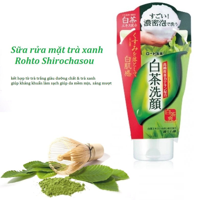 Sữa rửa mặt trà xanh Nhật 120g