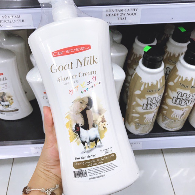 Sữa tắm TL Carebeau- Goat milk 1150ml tr