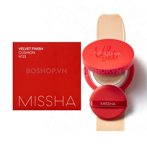 phấn nước missha velvet finish 23