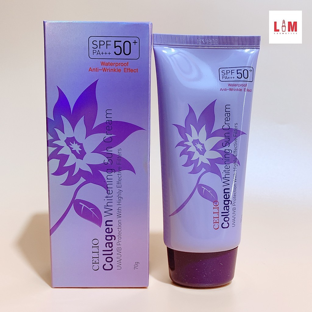 Kem chống nắng CELIO collagen whitening 70g