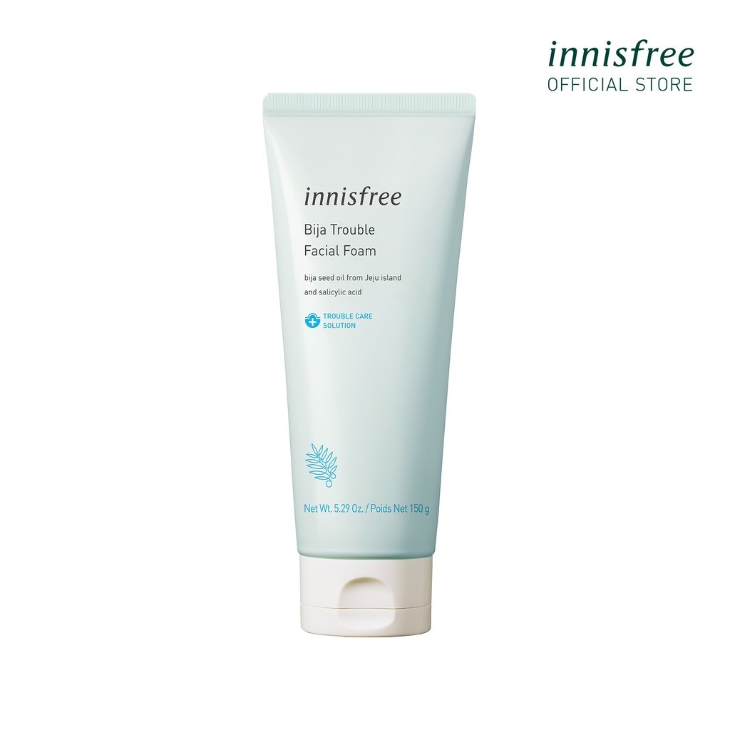 sữa rửa mặt innisfree bija trouble facial 150g