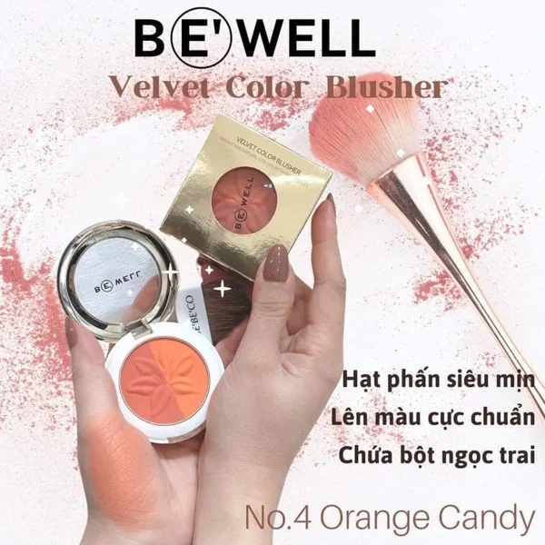 Phấn má hồng bewell velvet color blusher số 04