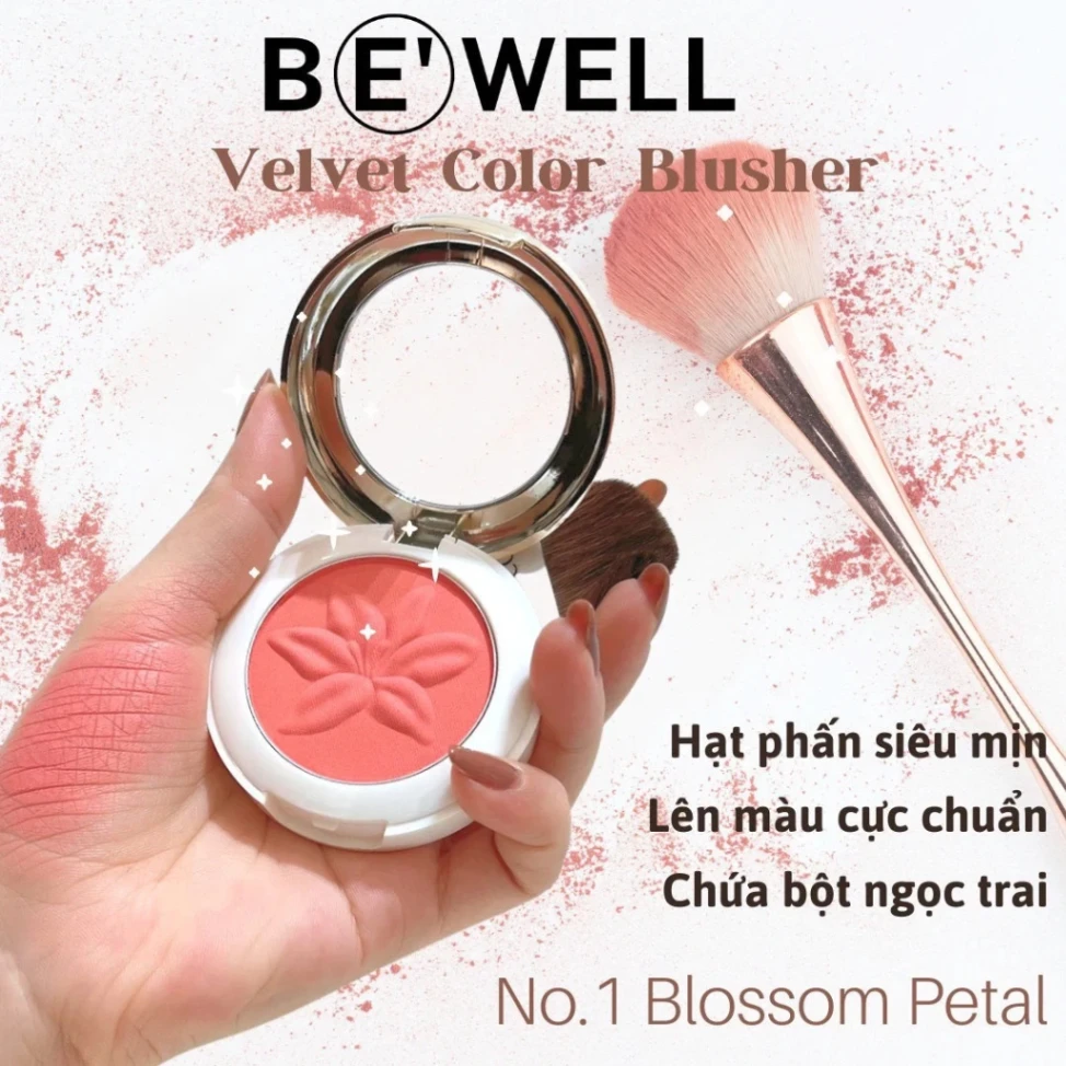 Phấn má hồng bewell velvet color blusher số 01