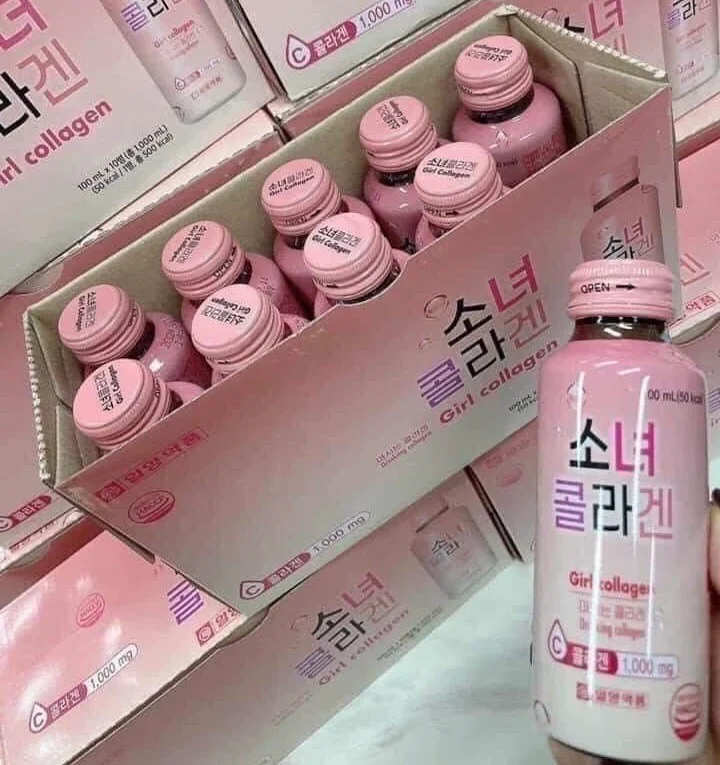 Nước uống bổ sung Collagen Girl Collagen  hộp 10 chai