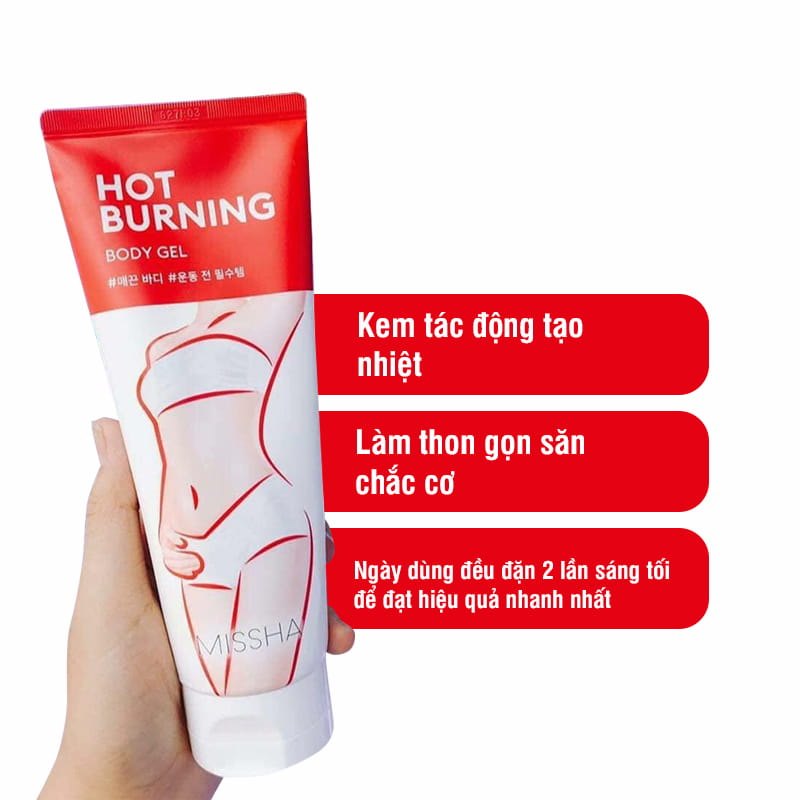 kem tan mỡ missha hot burning body GEL 200ml