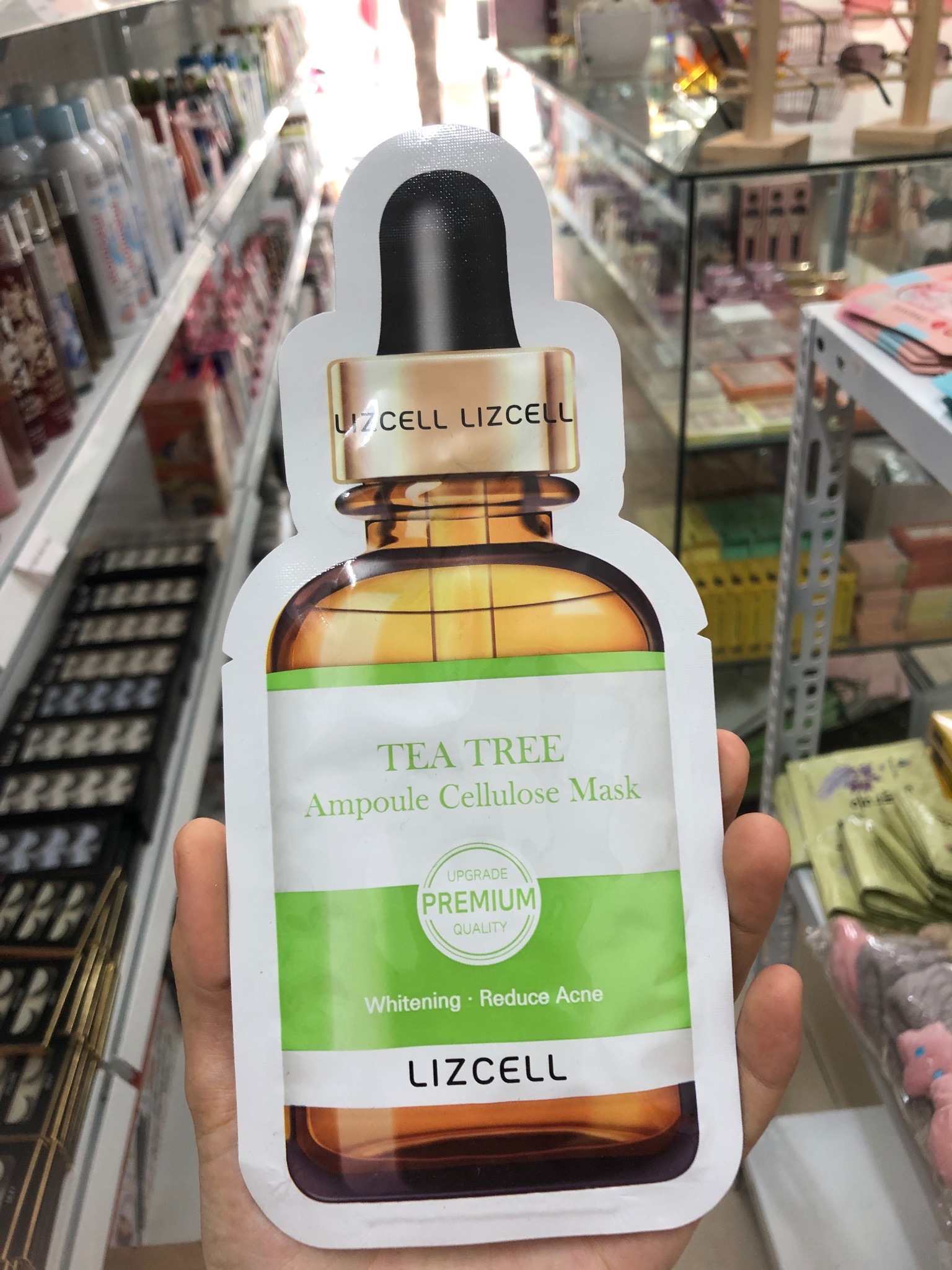 mặt nạ lizcell tea tree  (xanh)