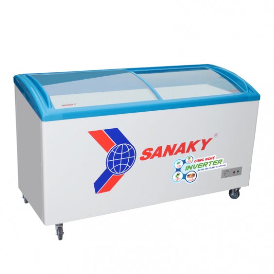 Tủ đông Sanaky VH4899K3 340L mặt kình 1 chế độ Inverter