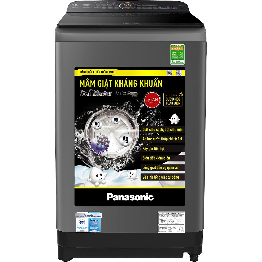 Máy giặt Panasonic NA-F90A9DRV cửa trên 9kg