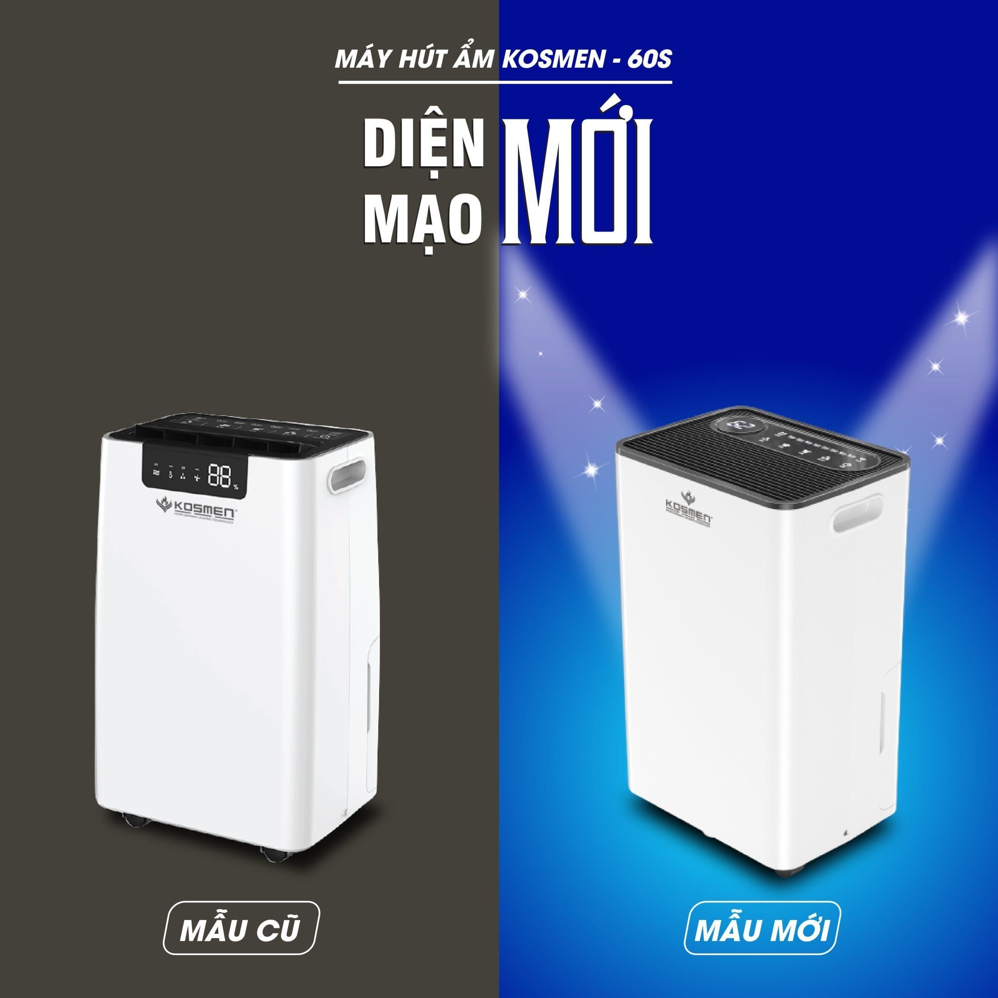 Máy hút ẩm Kosmen KM-60S công suất hút 60L/ngày