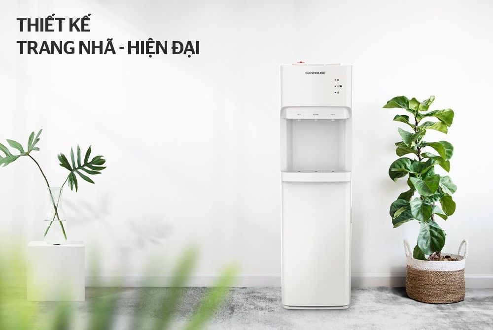 Cây nước nóng lạnh Sunhouse SHD9633 3 vòi, bình hút