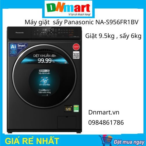 Máy giặt sấy Panasonic NA-S956FR1BV cửa trước giặt 9.5kg, sấy 6kg