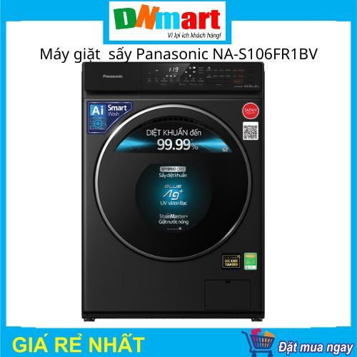 Máy giặt sấy Panasonic NA-S106FR1BV cửa trước giặt 10kg, sấy 6kg