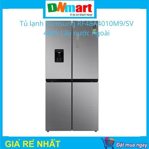 Tủ lạnh Samsung RF48A4010M9/SV inverter 488L 4 cánh lấy nước ngoài