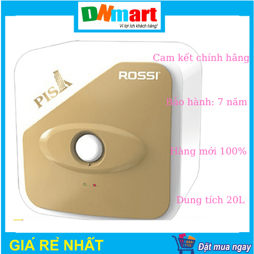 Bình Tắm nóng lạnh Rossi Pisa PRA20SQ, dung tích 20L