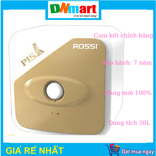 Bình tắm nóng lạnh Rossi Pisa PRA30SQ, dung tích 30L