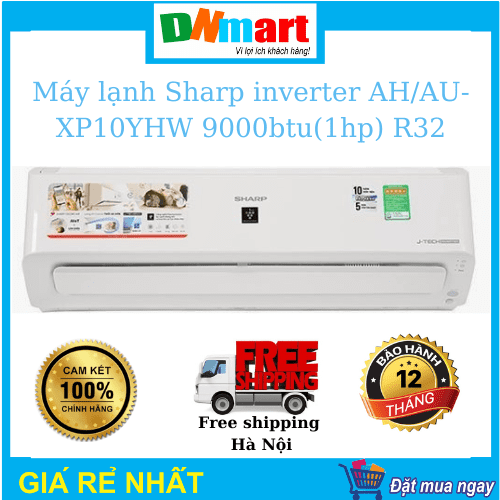 Máy lạnh SHarp AH/AU-XP10YHW 1 chiều inverter R32, 9000btu(1hp)