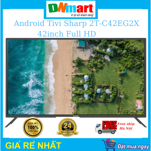 Tivi Sharp 2T-C42EG2X Android 42inch Full HD, năm 2022