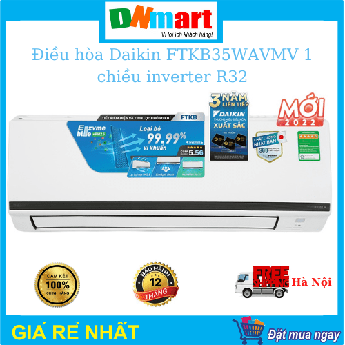 Điều hòa Daikin FTKB35WAVMV 1 chiều inverter 12000btu R32, năm 2022