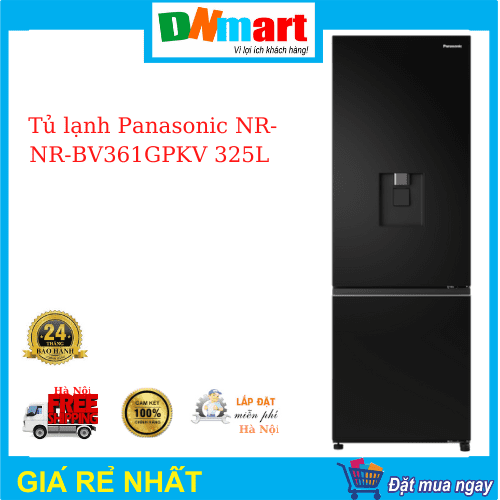 Tủ lạnh Panasonic NR-BV361GPKV 325L, lấy nước ngoài, làm đá tự động