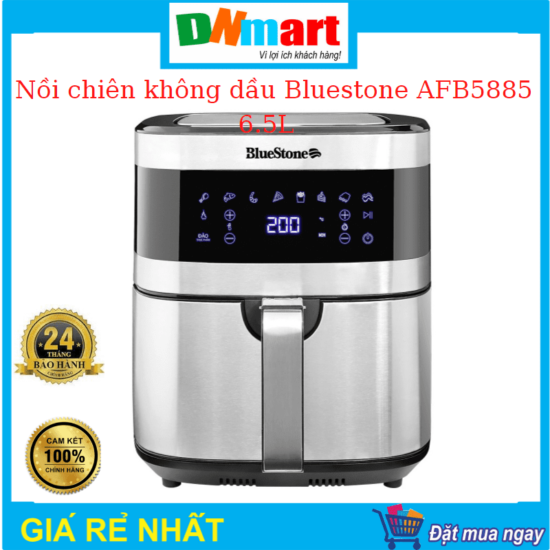 Nồi chiên không dầu Bluestone AFB5885  6.5L, điều khiển điện tử