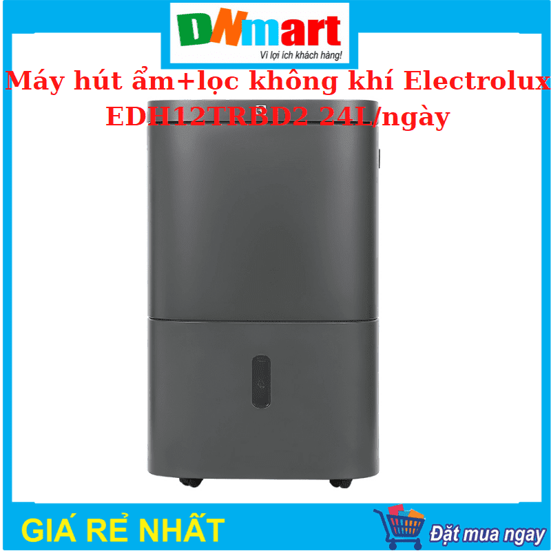 Máy hút ẩm+lọc không khí Electrolux EDH12TRBD2, công suất 24L/ngày