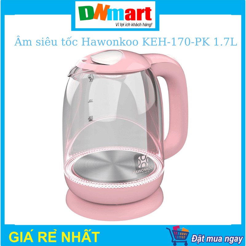 Ấm siêu tốc Hawonkoo KEH-170-PK dung tích 1.7L