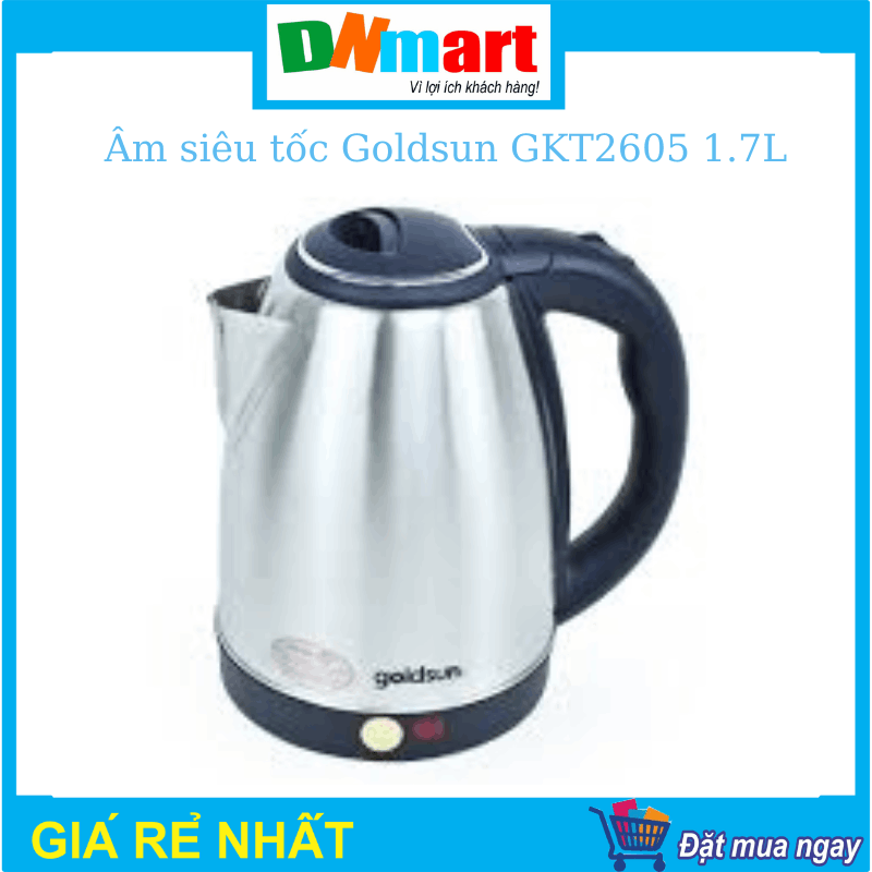 Ấm siêu tốc Goldsun GKT2605 inox dung tích 1.8L