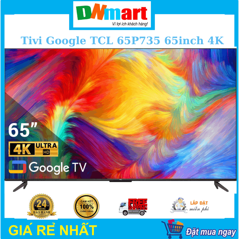 Tivi TCL 65P735 65inch Google smart 4K