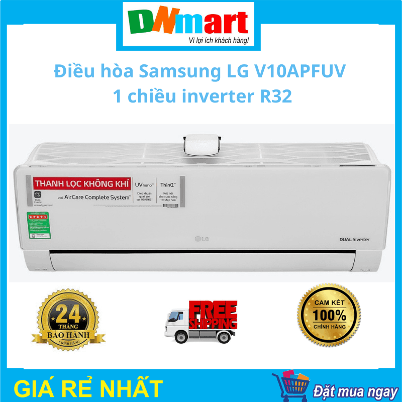 Điều hòa LG V10APFUV 1 chiều inverter 9000btu R32