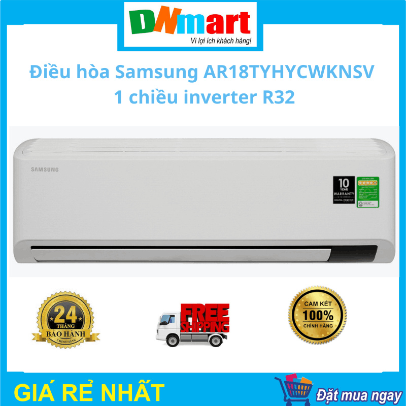 Điều hòa Samsung AR18TYHYCWKNSV 1 chiều inverter R32