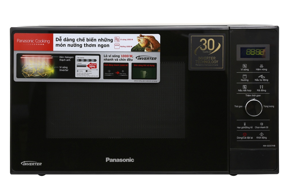 Lò vi sóng Panasonic NN-GD37HBYUE 23L inverter, có nướng