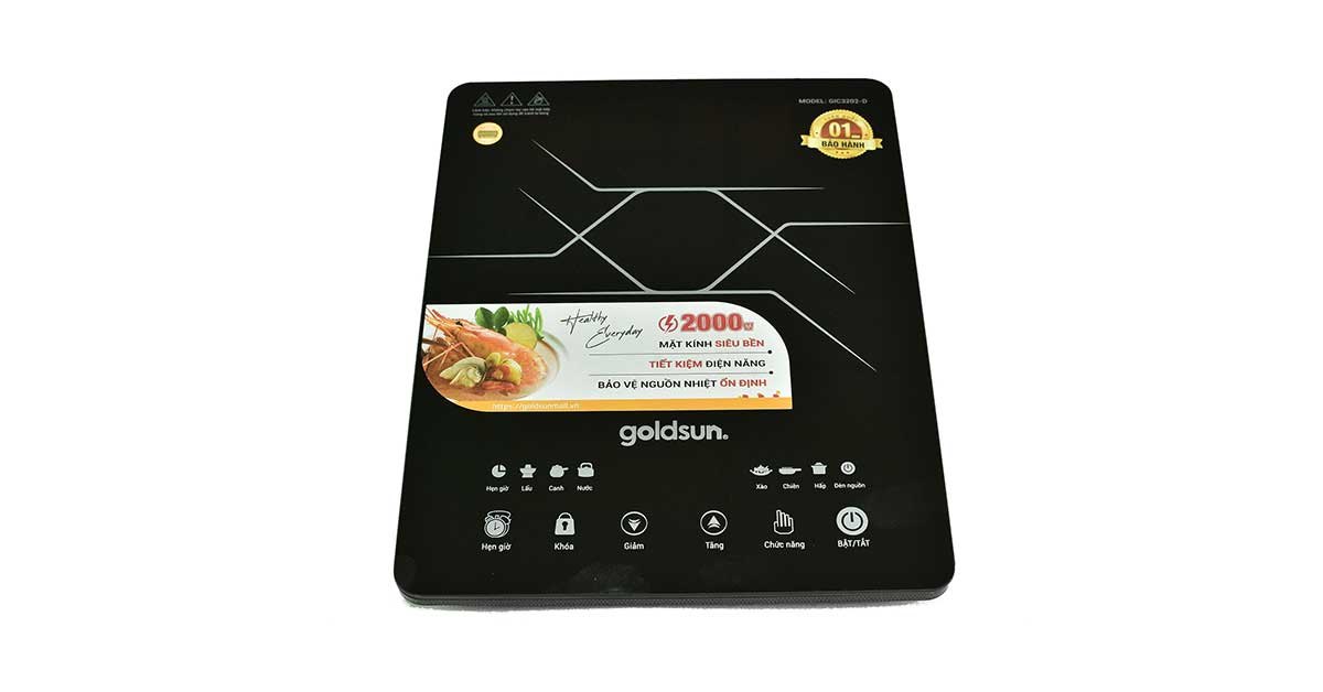 Bếp từ đơn Goldsun GIC3202-D( kèm nồi)