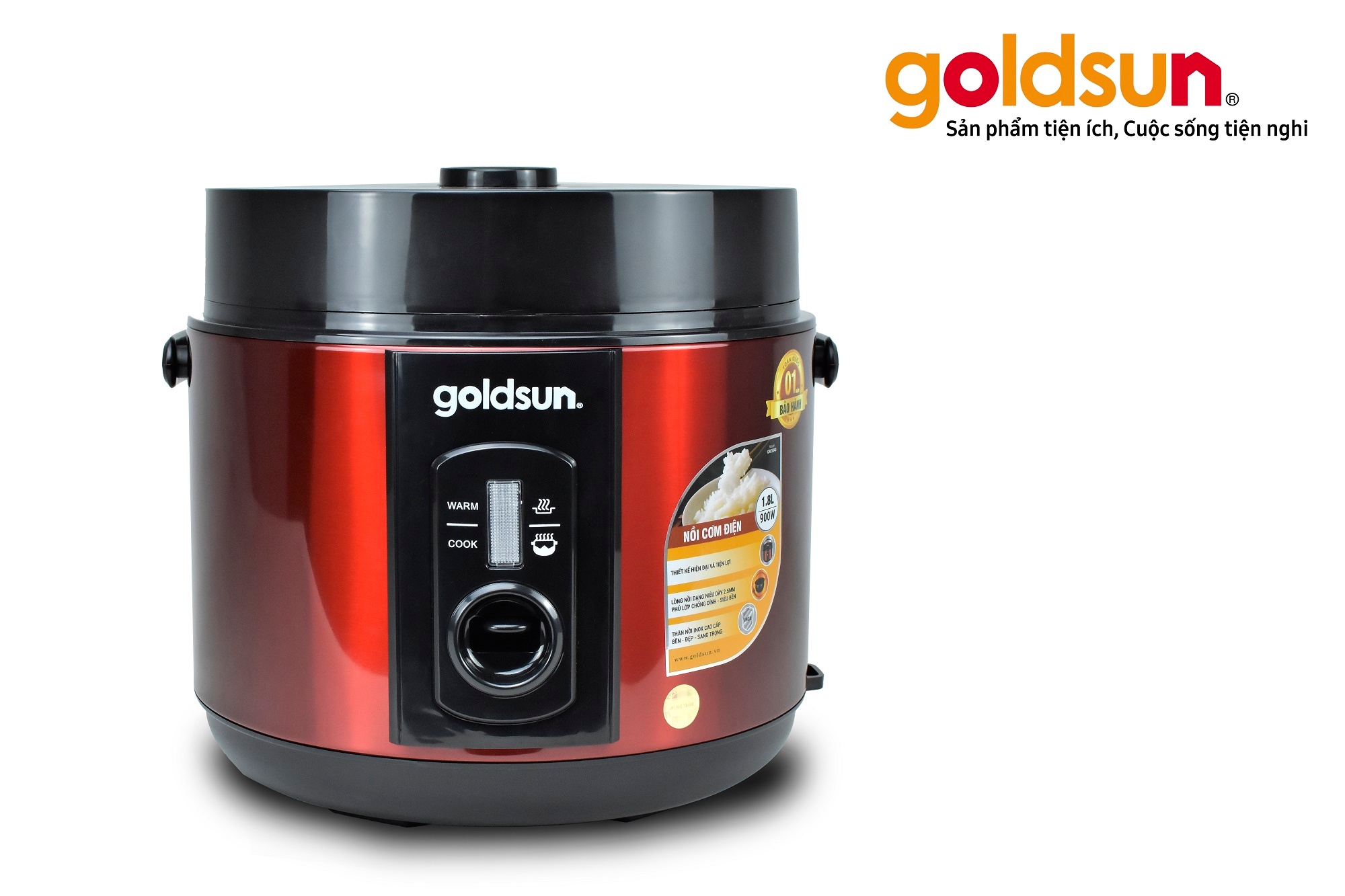 Nồi cơm điện Goldsun GRC5043 lòng niêu 1.8L