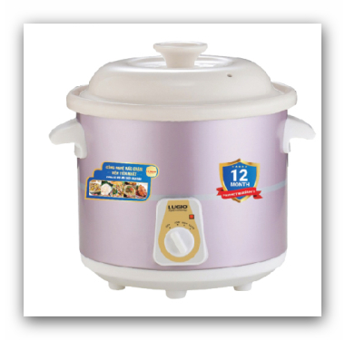 Nồi hầm nấu chậm Lugio LG-KC25, dung tích 2,5L