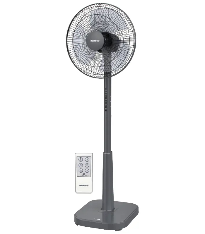 Quạt cây Nanoco NSF1641RC-GR có điều khiển màu ghi