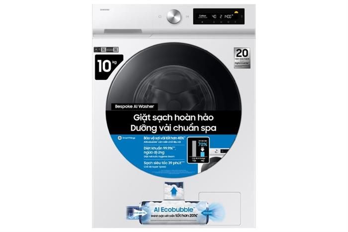 Máy giặt Samsung Bespoke WW10DB7U34GWSV AI 10kg màu trắng