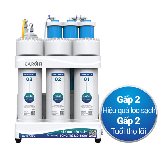 Máy lọc nước Karofi KAQ-U03PRO 10 cấp lọc, 10l/h, đặt gầm