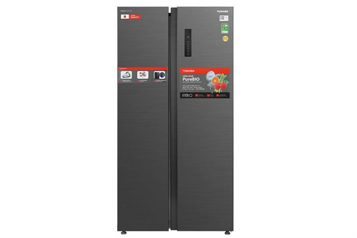 Tủ lạnh Toshiba GR-RS696WI-PMV(60)-AG side by side 555 lít