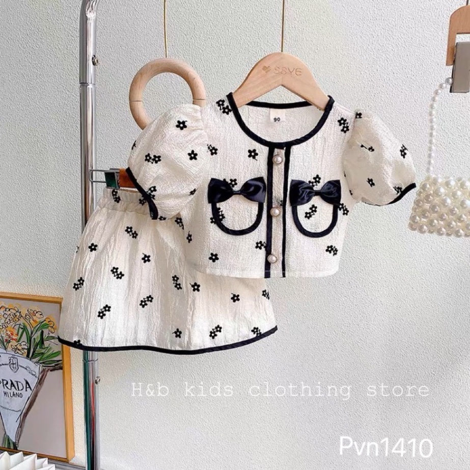 ￼bg68-bộ áo chân váy xốp có lót bé gái