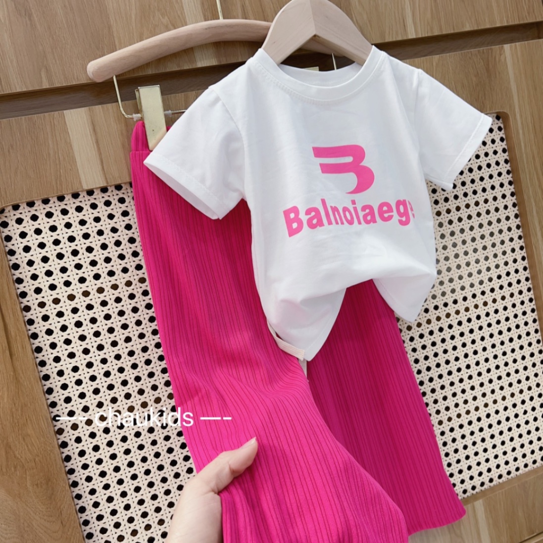 ￼bg82- bộ áo balnoi quần tăm ống sớ bé gái