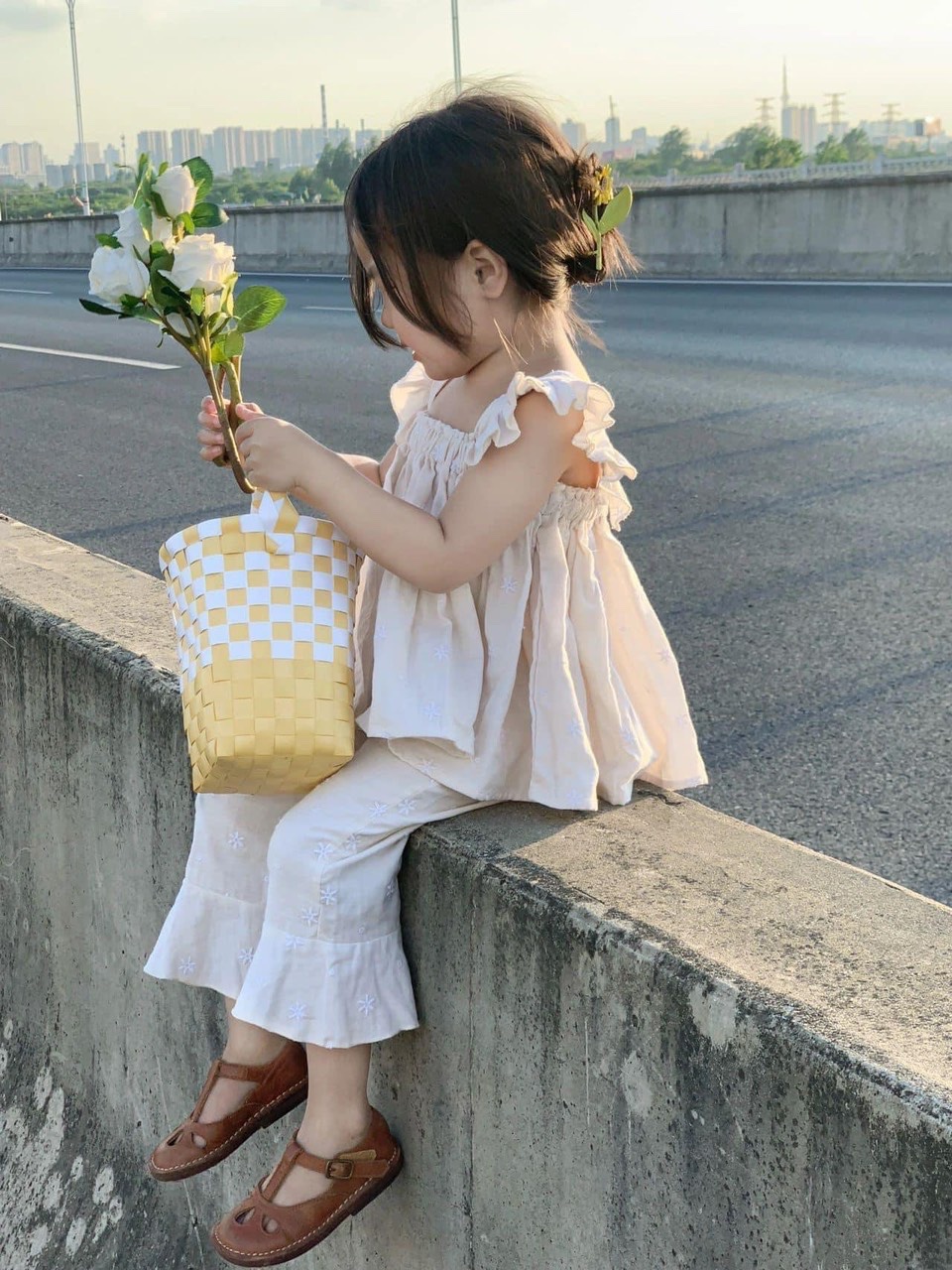 ￼bg123- bộ áo cánh tiên quần ống loe th cho bé