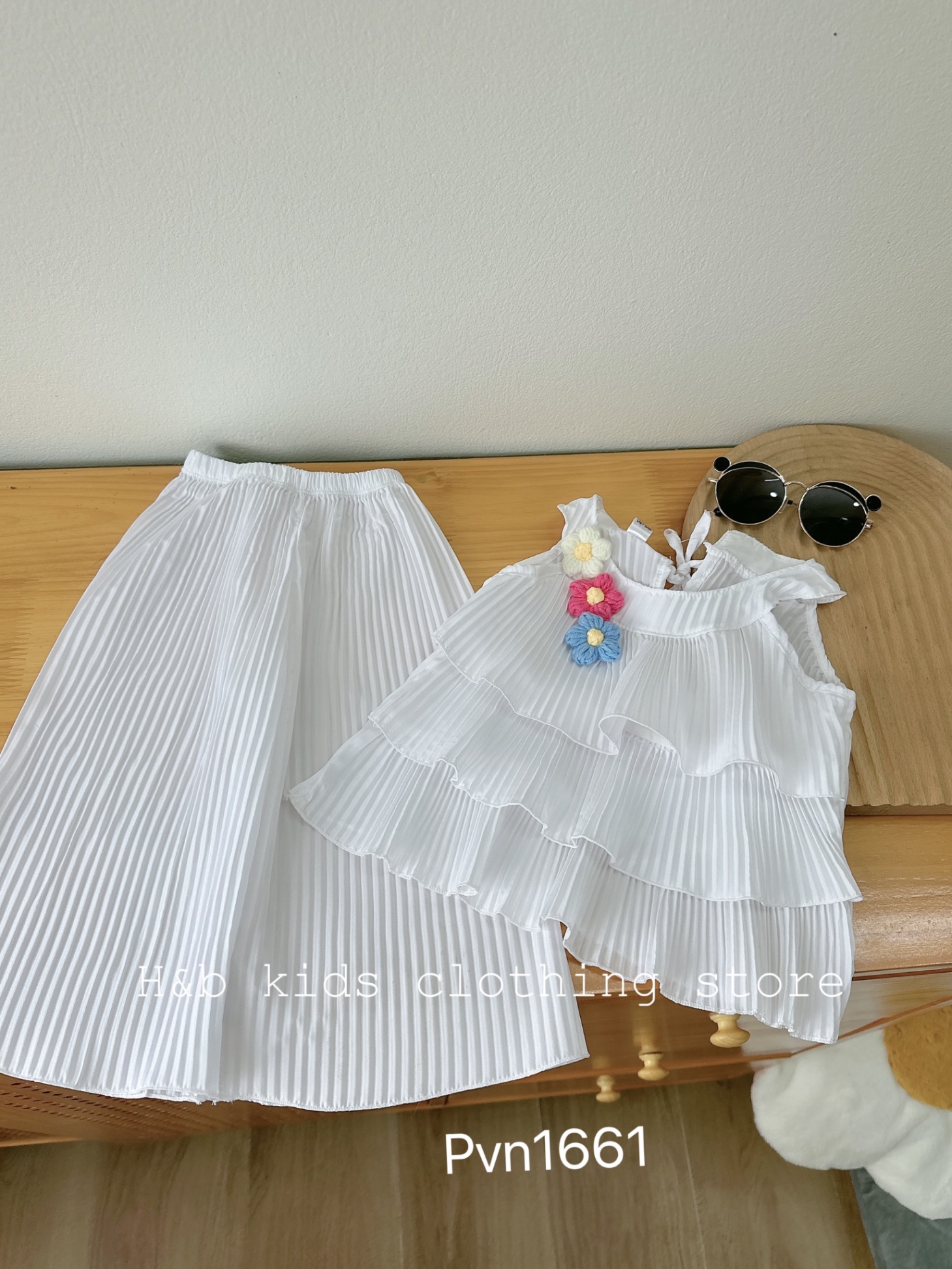 Bg348- dập ly đính hoa len hb cho bé