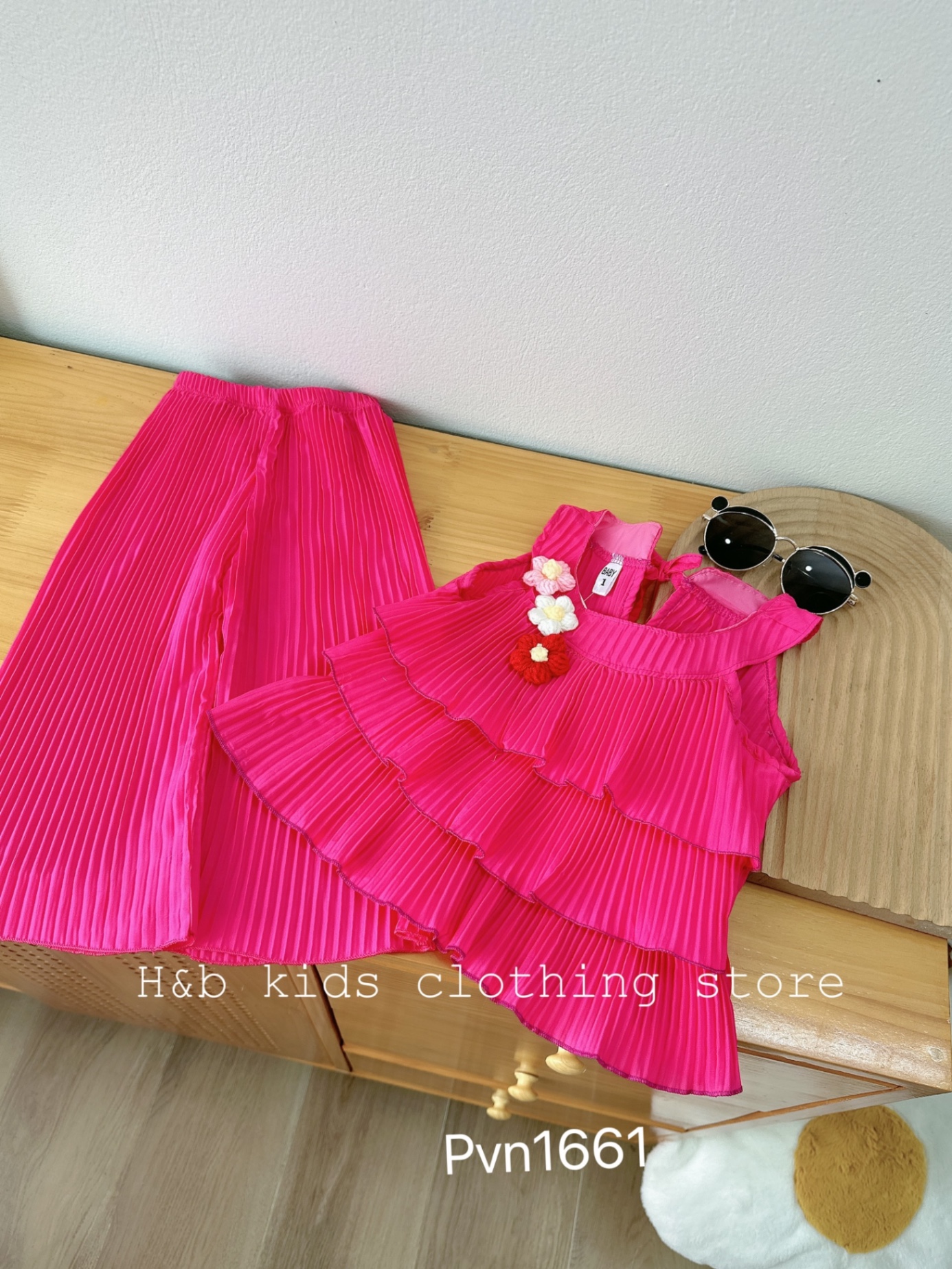 Bg348- dập ly đính hoa len hb cho bé