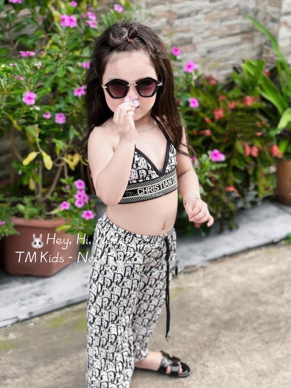 Bg429- sét 3 chi tiết bikini đ .o bé gái