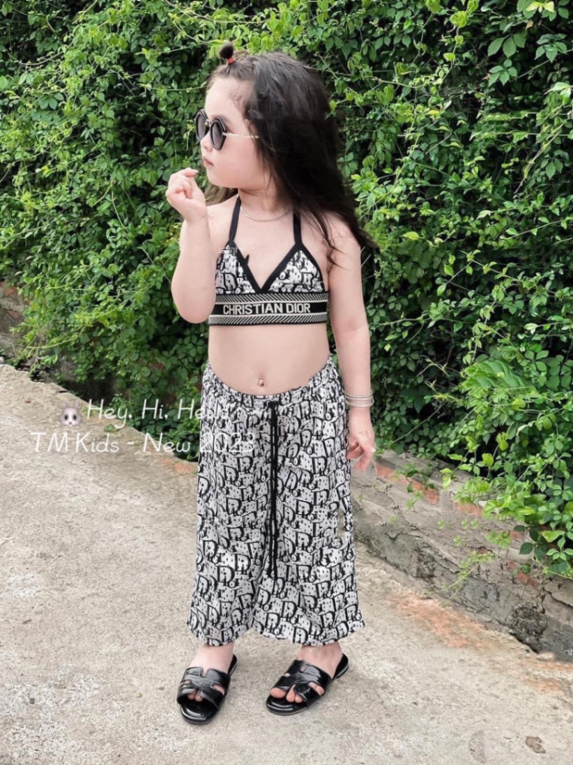 Bg429- sét 3 chi tiết bikini đ .o bé gái