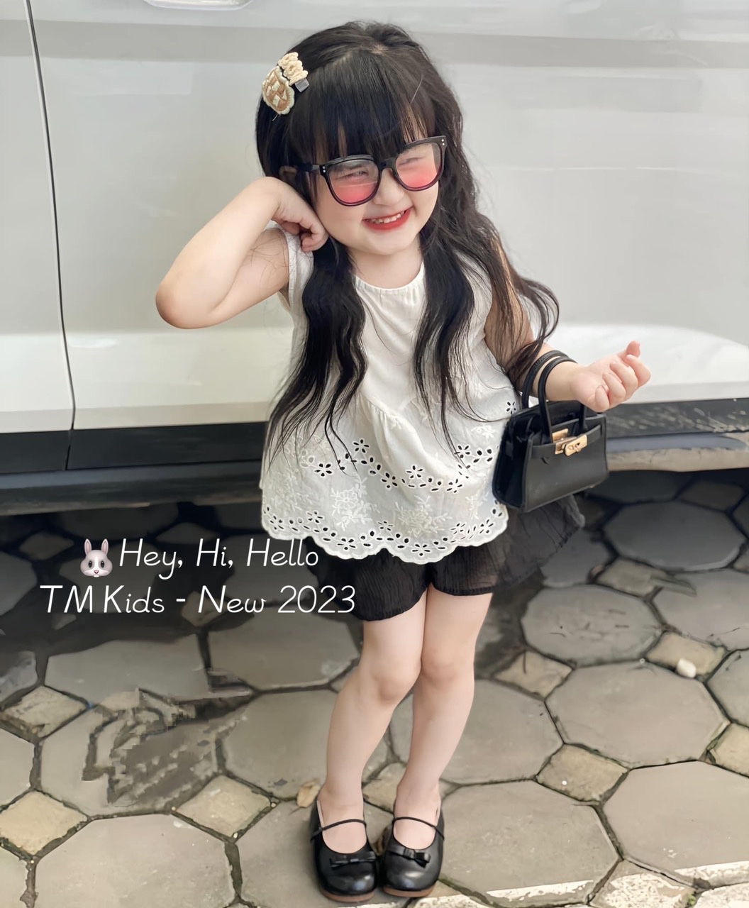 Bg518- áo babydoll quần giả váy tm cho bé