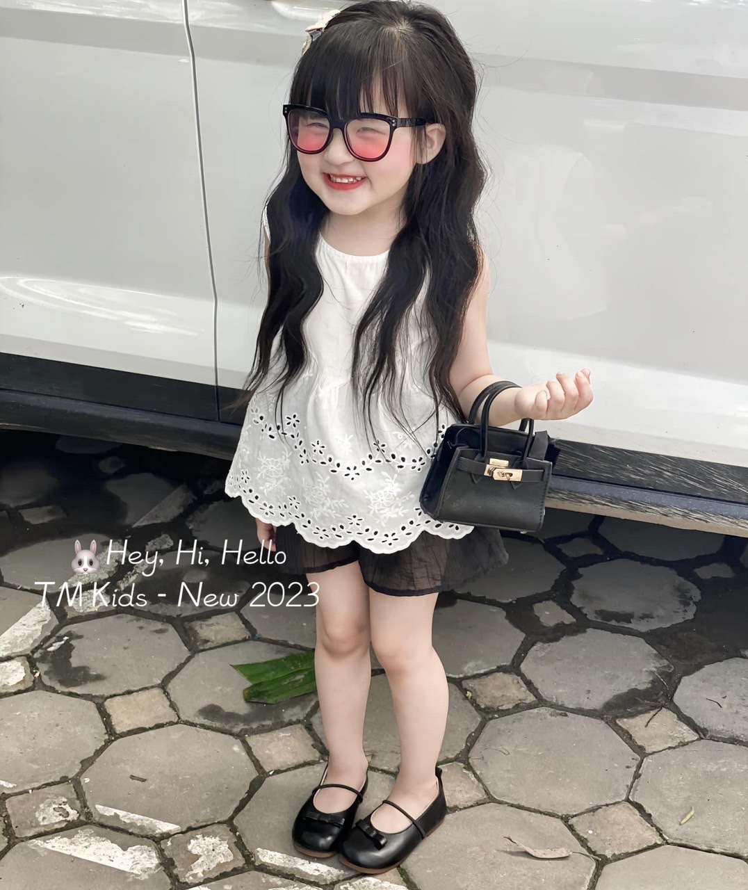 Bg518- áo babydoll quần giả váy tm cho bé