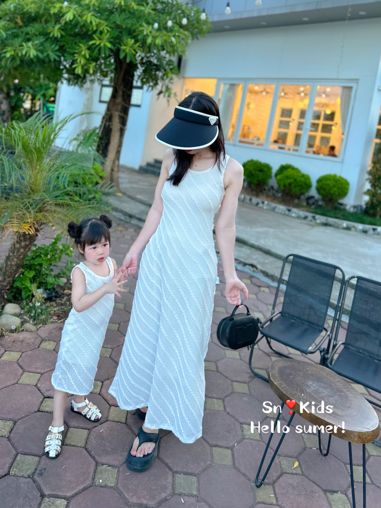 Bg530- vay body mẹ con hàng shop