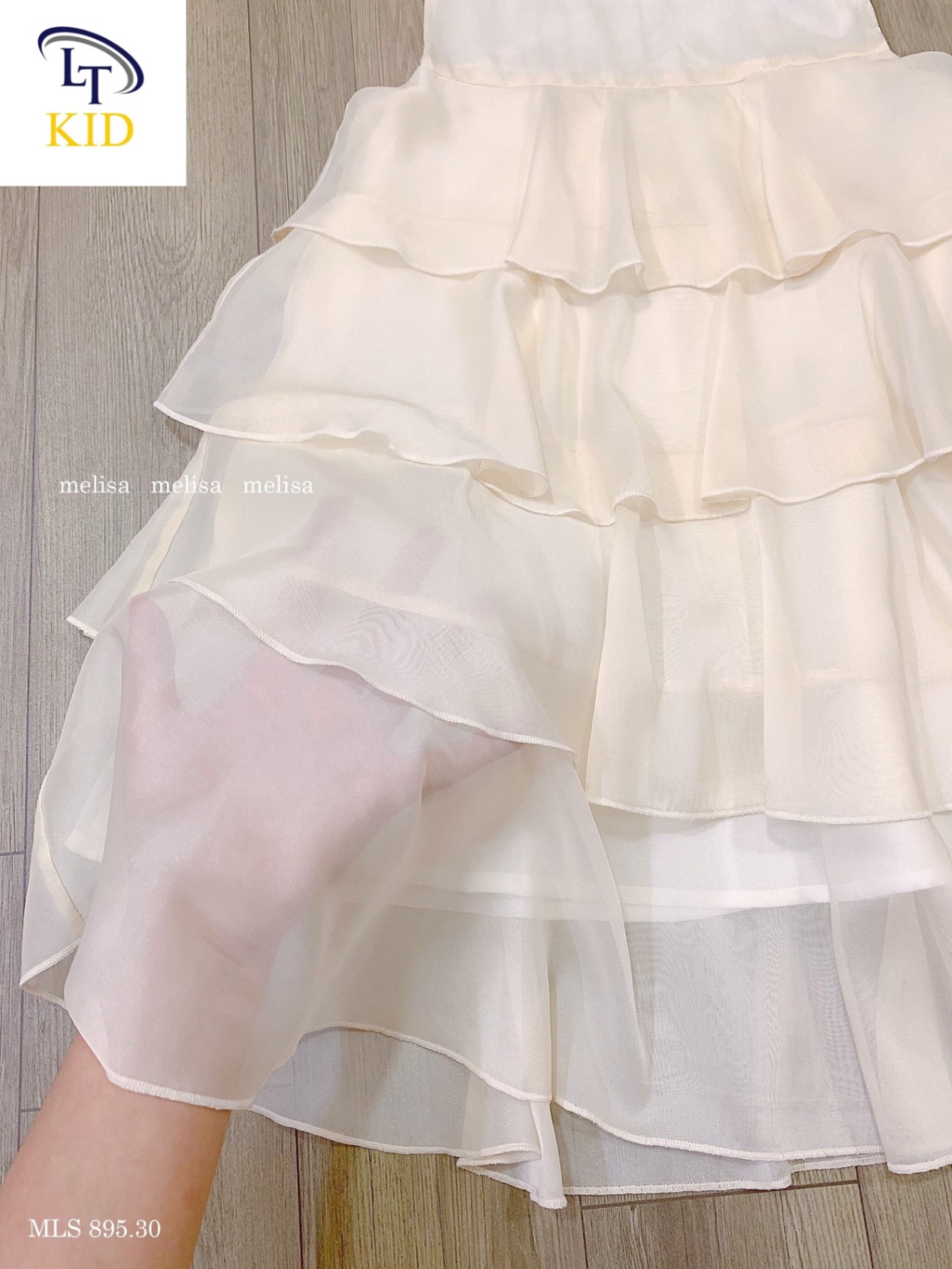 Bg538- váy tơ tầng lt cho bé