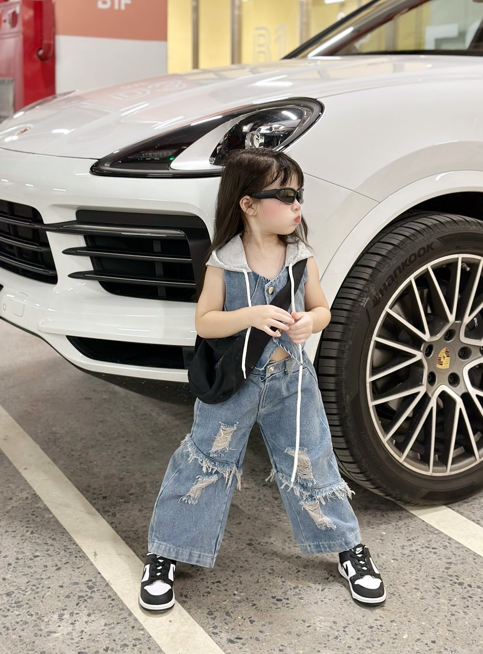 Bg710 SÉT BỘ BÒ MŨ CROP CHO BÉ